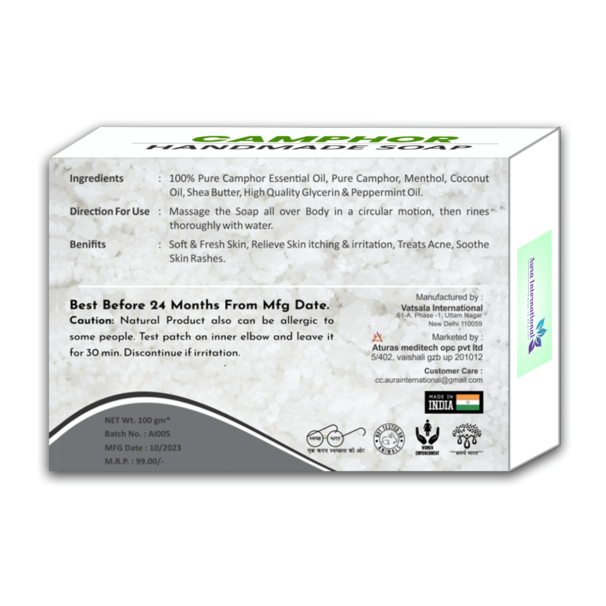 Camphar Handmade Soap | Kapoor Soap | Aura International Camphar Handmade Soap | Kapoor Soap | Aura International