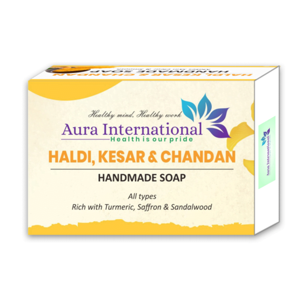 Haldi-Kesar-Chandan Handmade Soap - Ingredients- Aura International