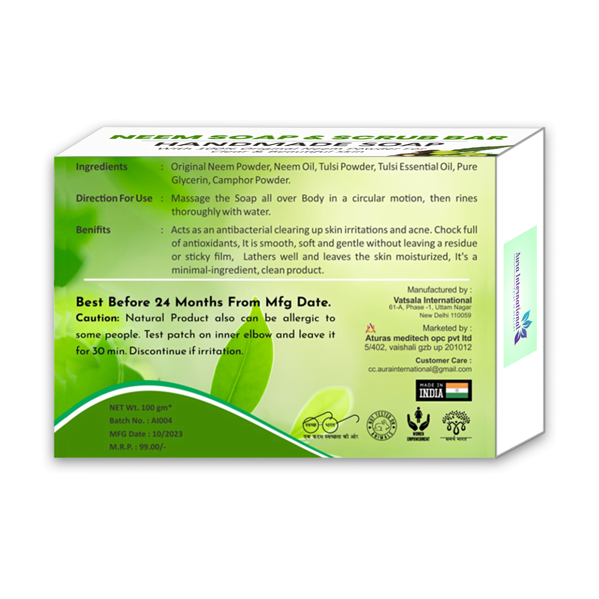 Neem Soap & Scrub Bar Benefits - Aura International Neem Soap & Scrub Bar Benefits - Aura International