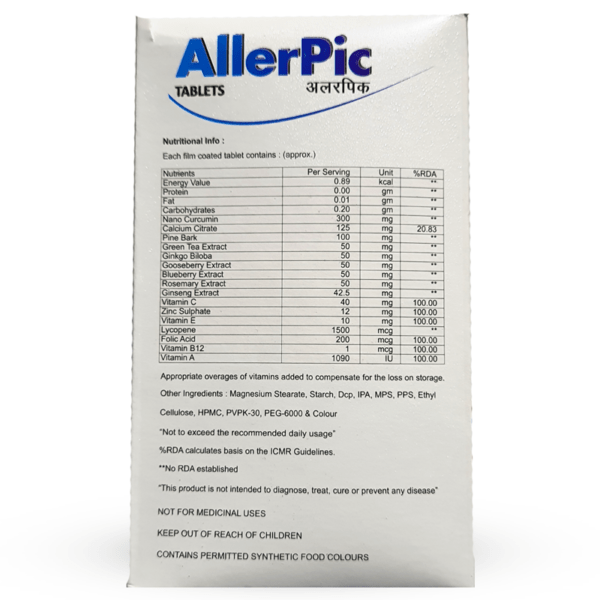 Allerpic - Tablets for Allergic help