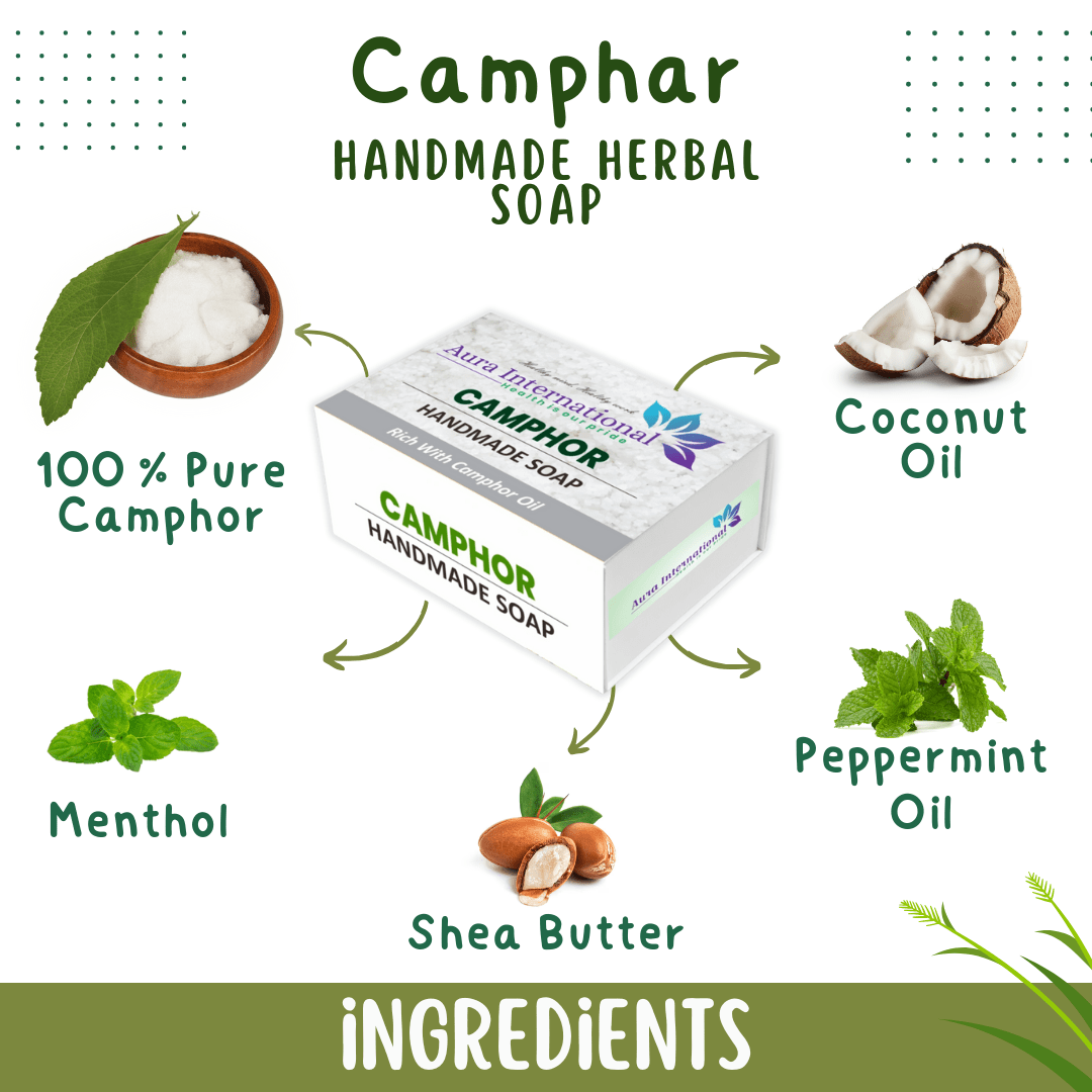 Camphor soap Ingredients - Aura International Camphor soap Ingredients - Aura International