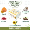 Haldi-Kesar-Chandan Handmade Soap - Ingredients- Aura International