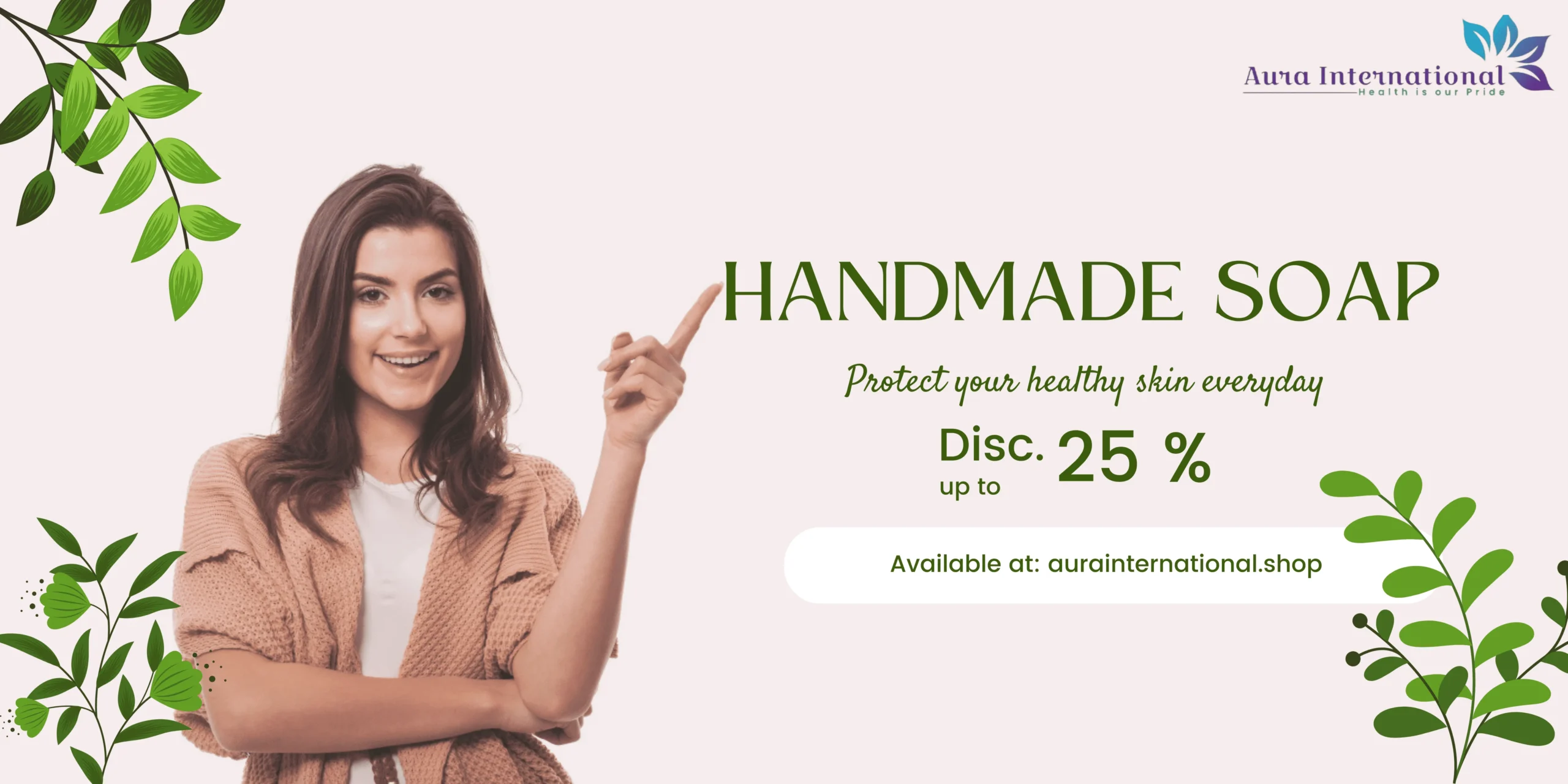 Handmade Soaps Banner - Aura International