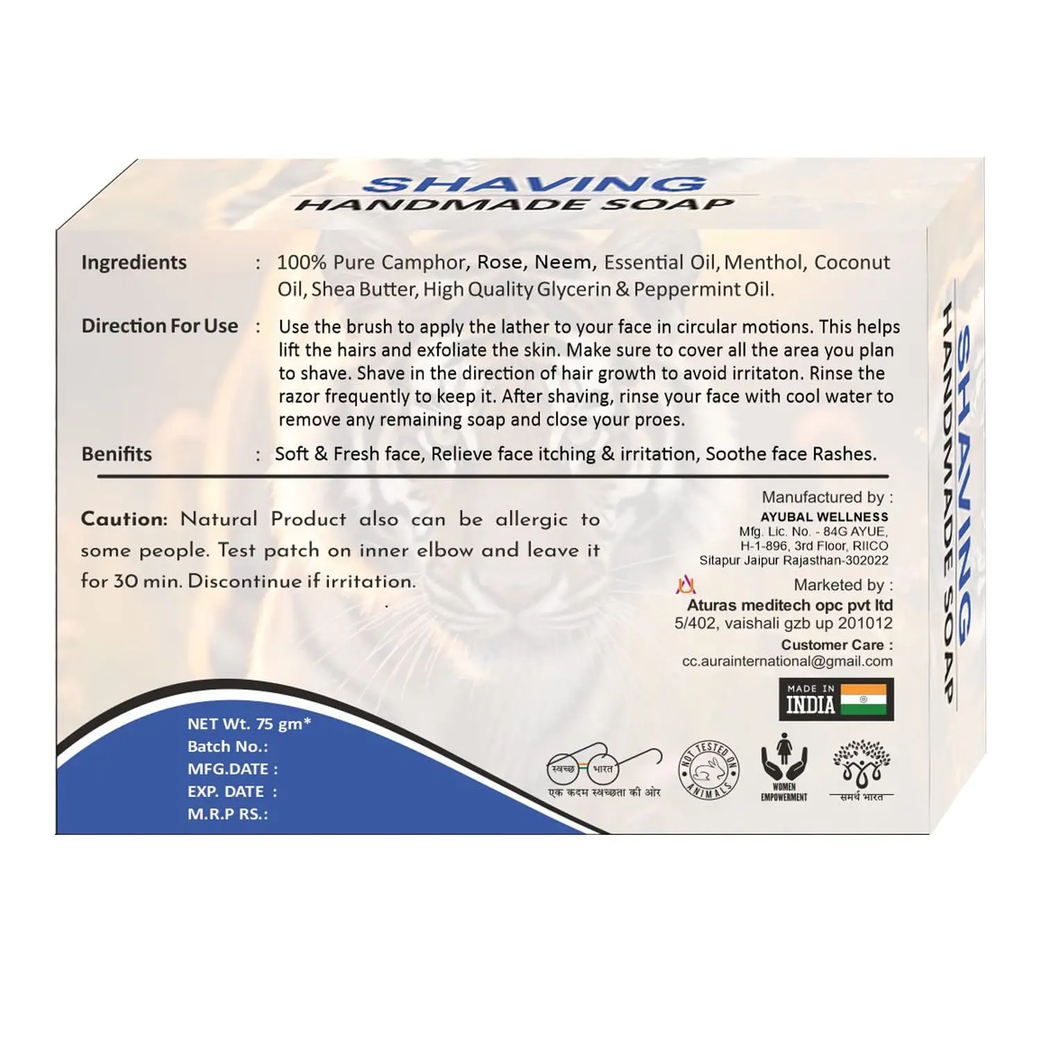 Shaving-Soap--bACK Shaving Handmade Soap