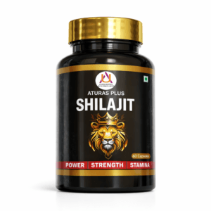 Aturas Plus Shilajit Capsules for Men | Ayurvedic Energy & Stamina Support | Power, Strength & Vitality | 60 Capsules