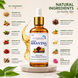 Aura International After Shaving Oil – Nourish, Soothe & Protect Your Skin – 30ml